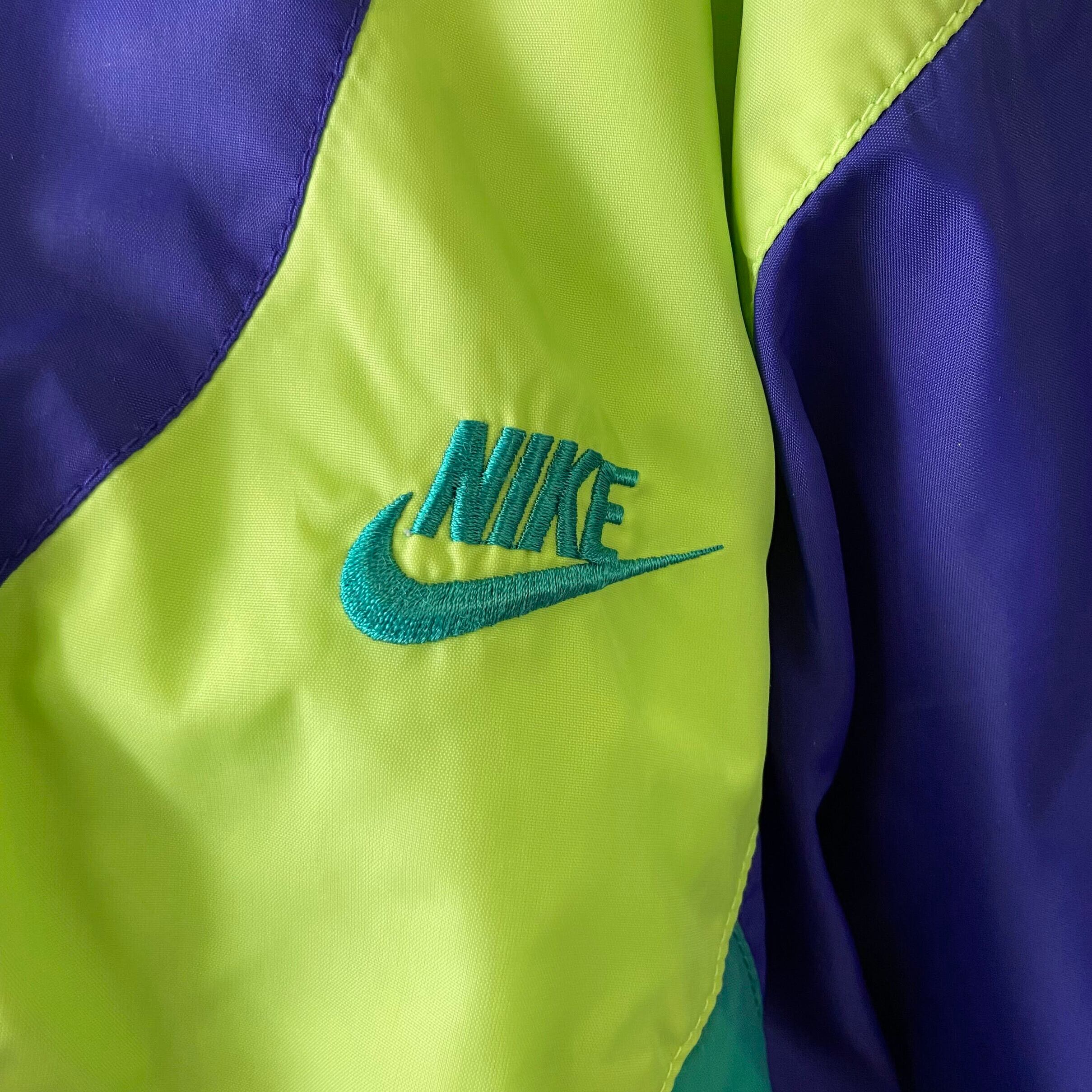 90年代 銀タグ NIKE ナイキ マルチ切り替え バック ロゴ刺繍 ナイロン