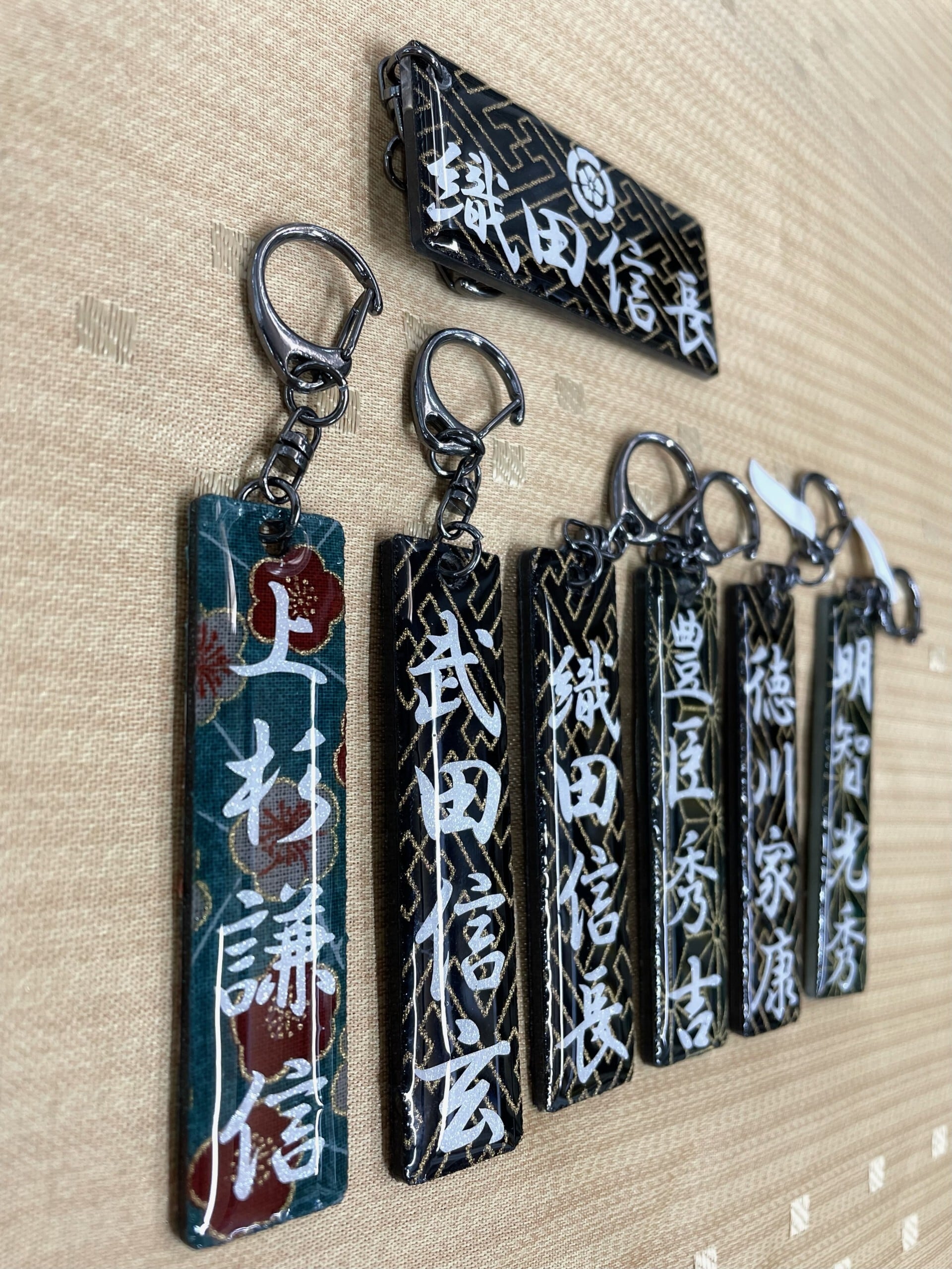 レジンを使った世界にひとつだけのハンドメイドキーホルダー（武将