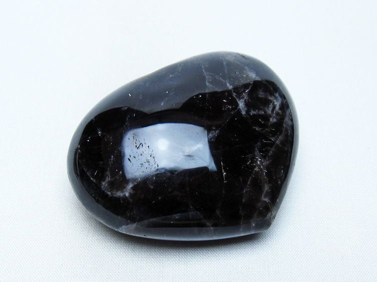 モリオン 置物 ハート 黒水晶 一点物 145-1971 | 天然石