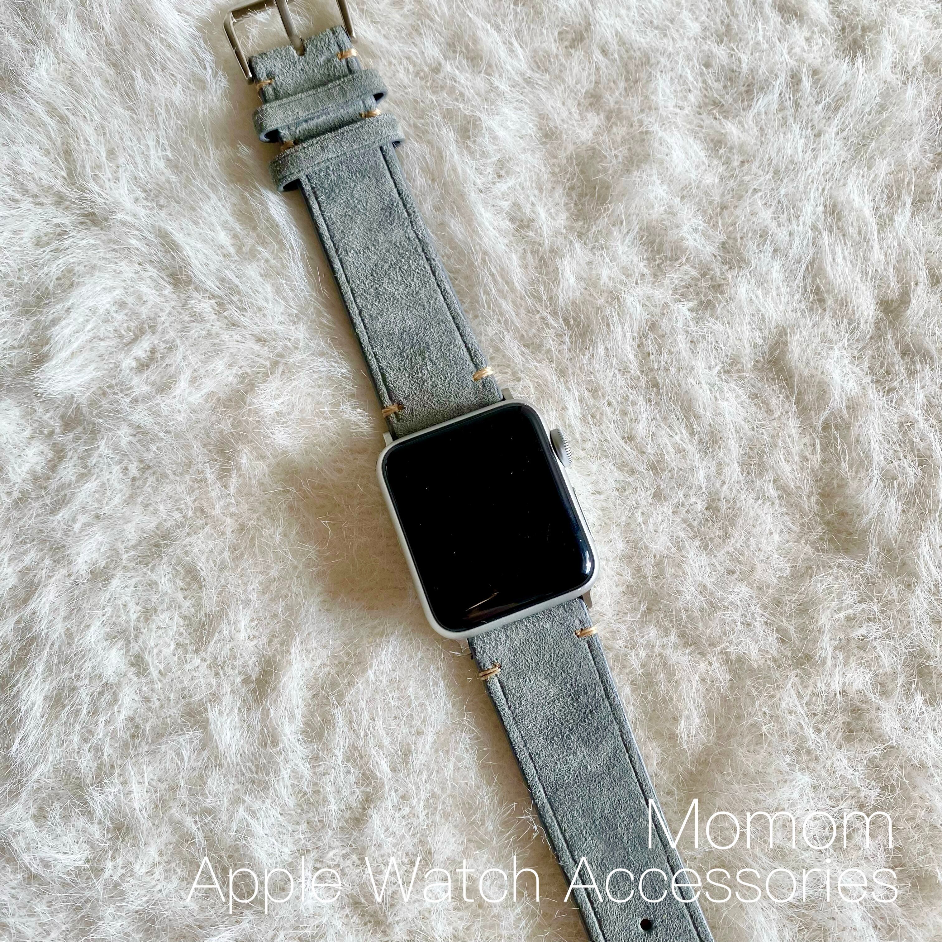 Apple Watch スエードベルト ブルーグレー 全サイズ対応 | アップル