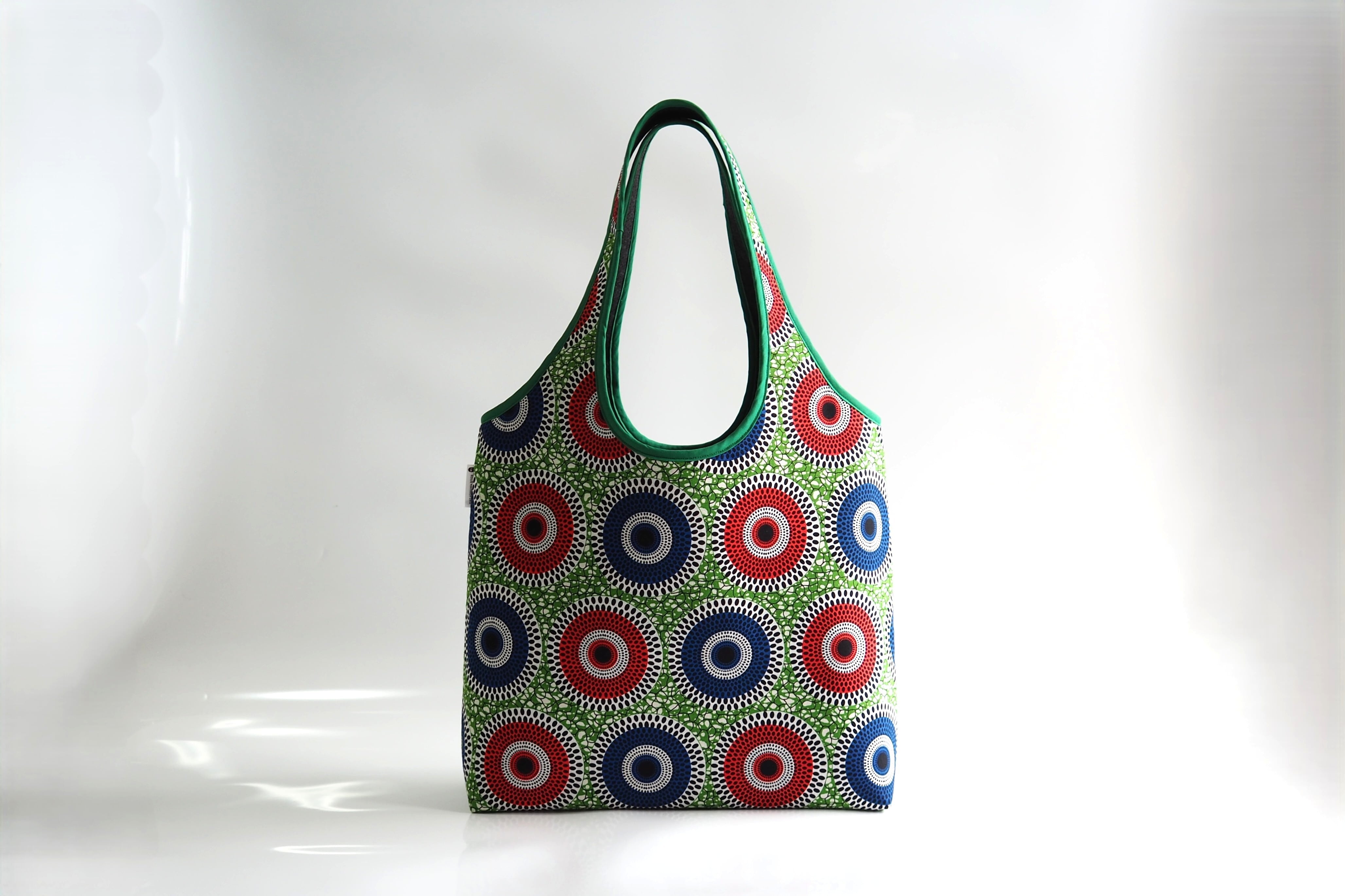 Tote Bag BIG 【African Circle × recycled Felt】