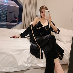 5色 3点セット フランネル ルームウェア セクシー 暖かい 柔らかい MY8003-ALE0833