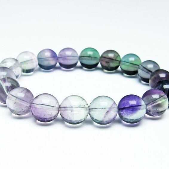 フローライト ブレスレット 蛍石 パワーストーン 11mm 一点物 メール便可 [M便 1/10] 111-31825