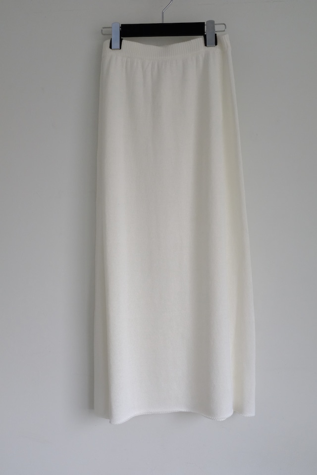 [WALANCE]PAPER KNIT SKIRT(white)