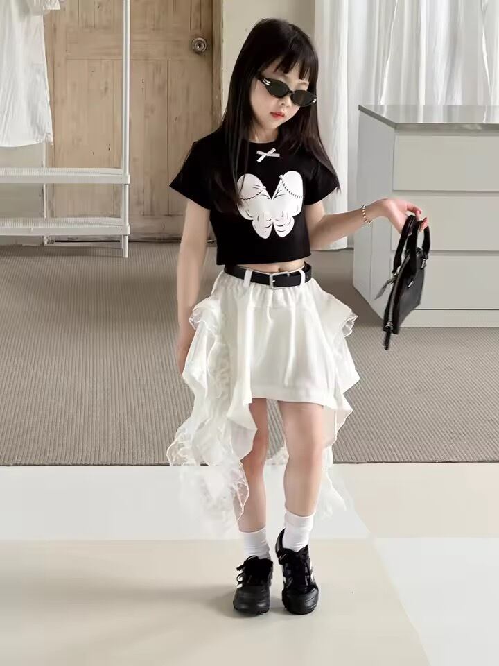 ベルト付きサイドロングスカート