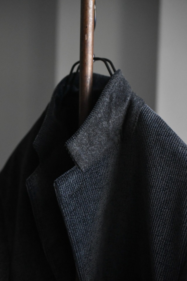 REVERBERATE / TAILORED JACKET (Black × Gray)
