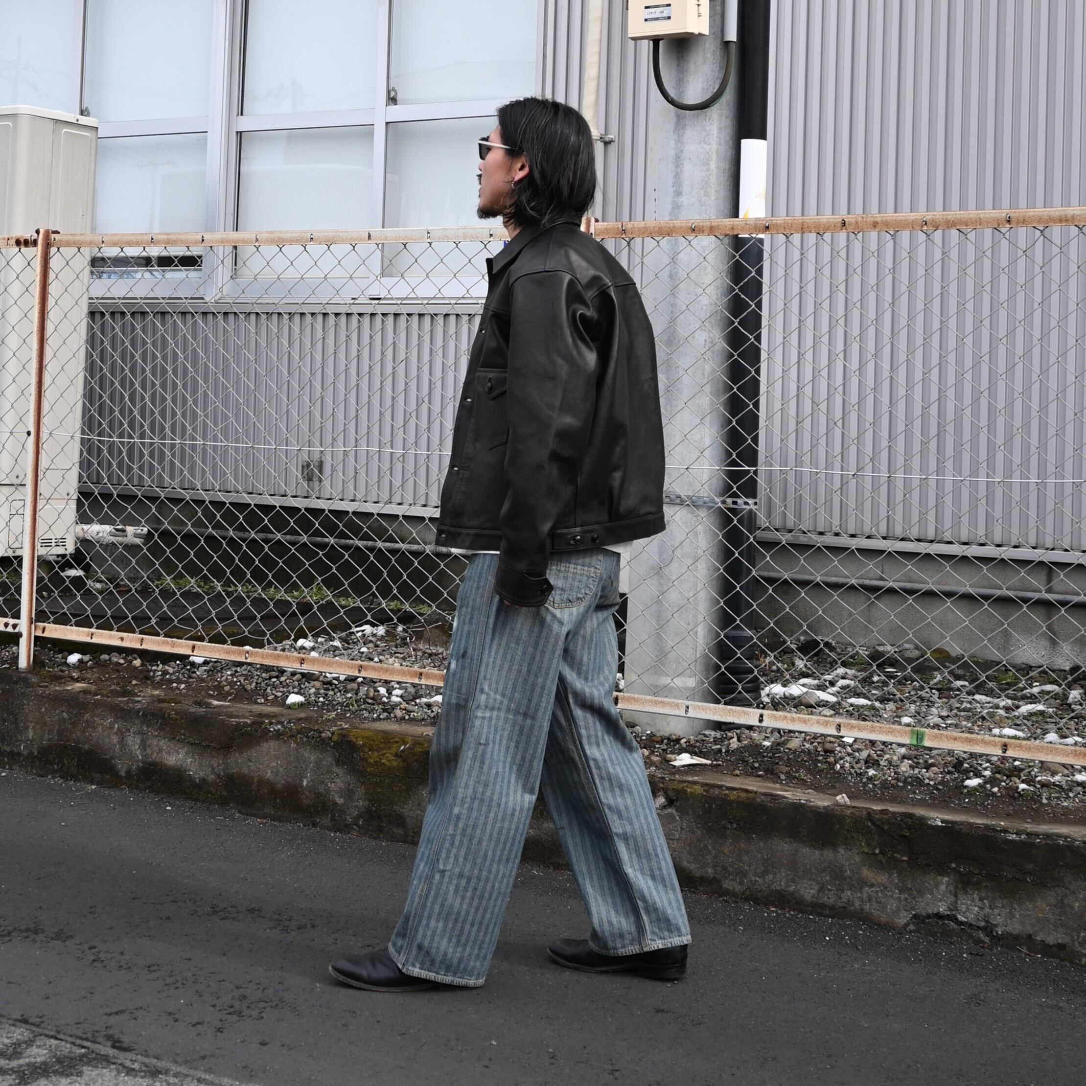 OLDJOEホースレザージージャン ジャケット40L新品 ブラックオールドジョー OLD JOE (オールドジョー)】 レザージャケット│WACKO MARIA