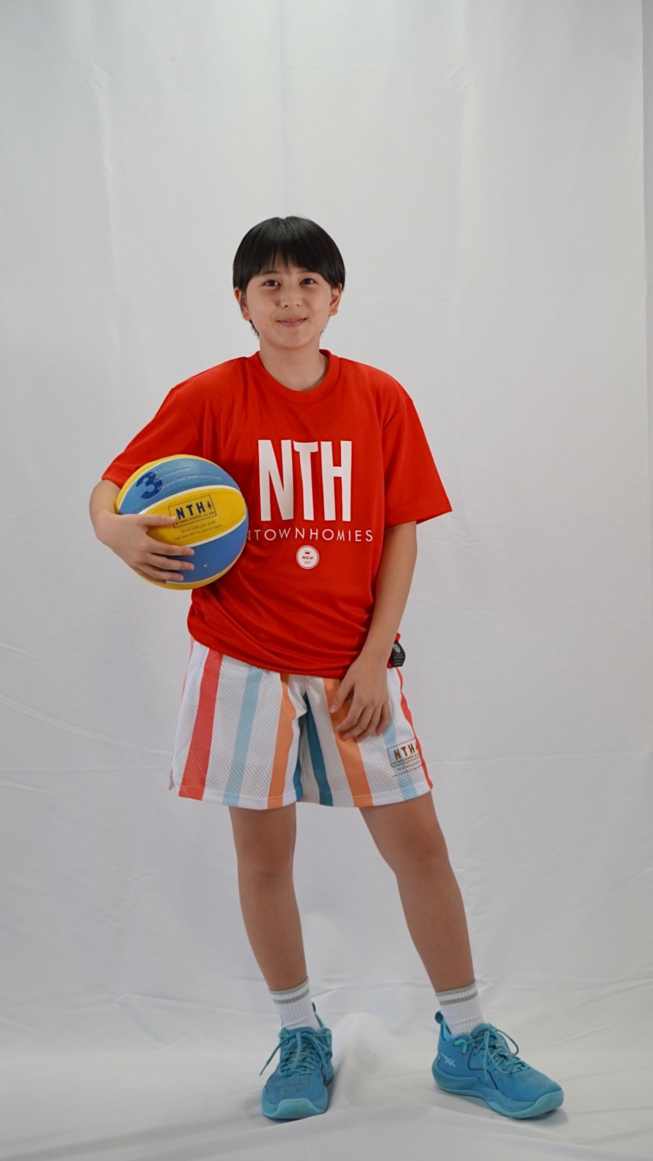 BASIC NTH TEE color Red×White - 10