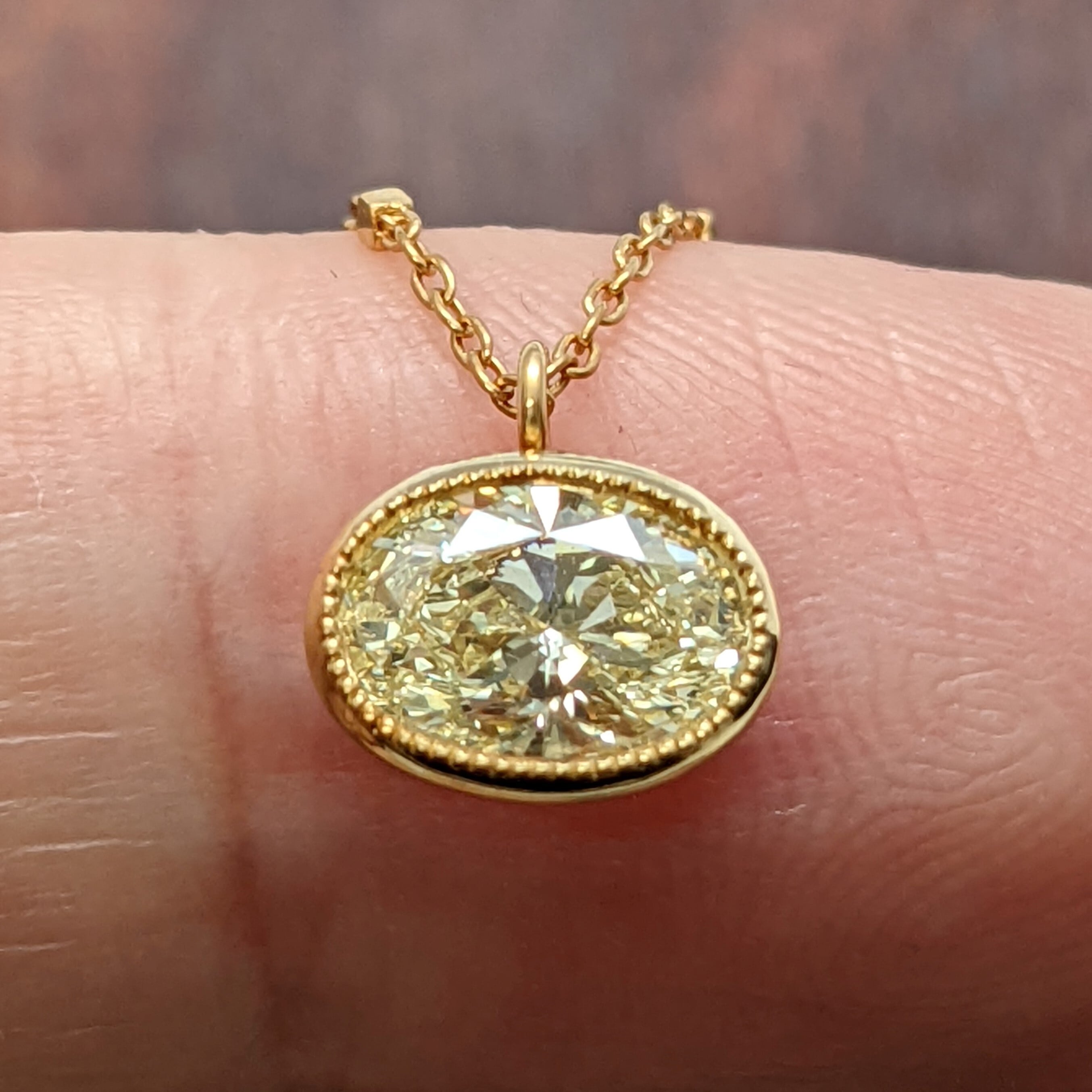 K18wg ダイヤモンドネックレス 1ct