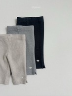 【 digreen / 予約 】Ribbed capri leggings