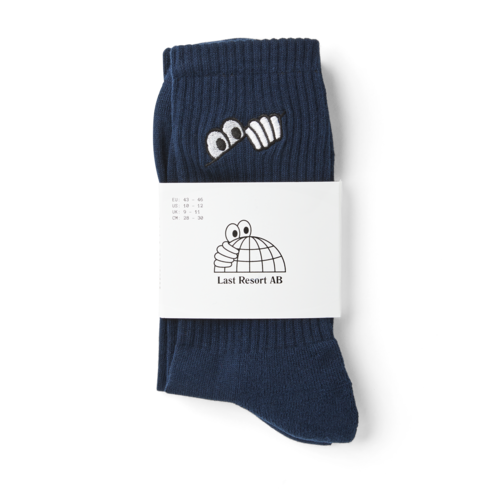 LAST RESORT AB / EYES SOCKS -NAVY-