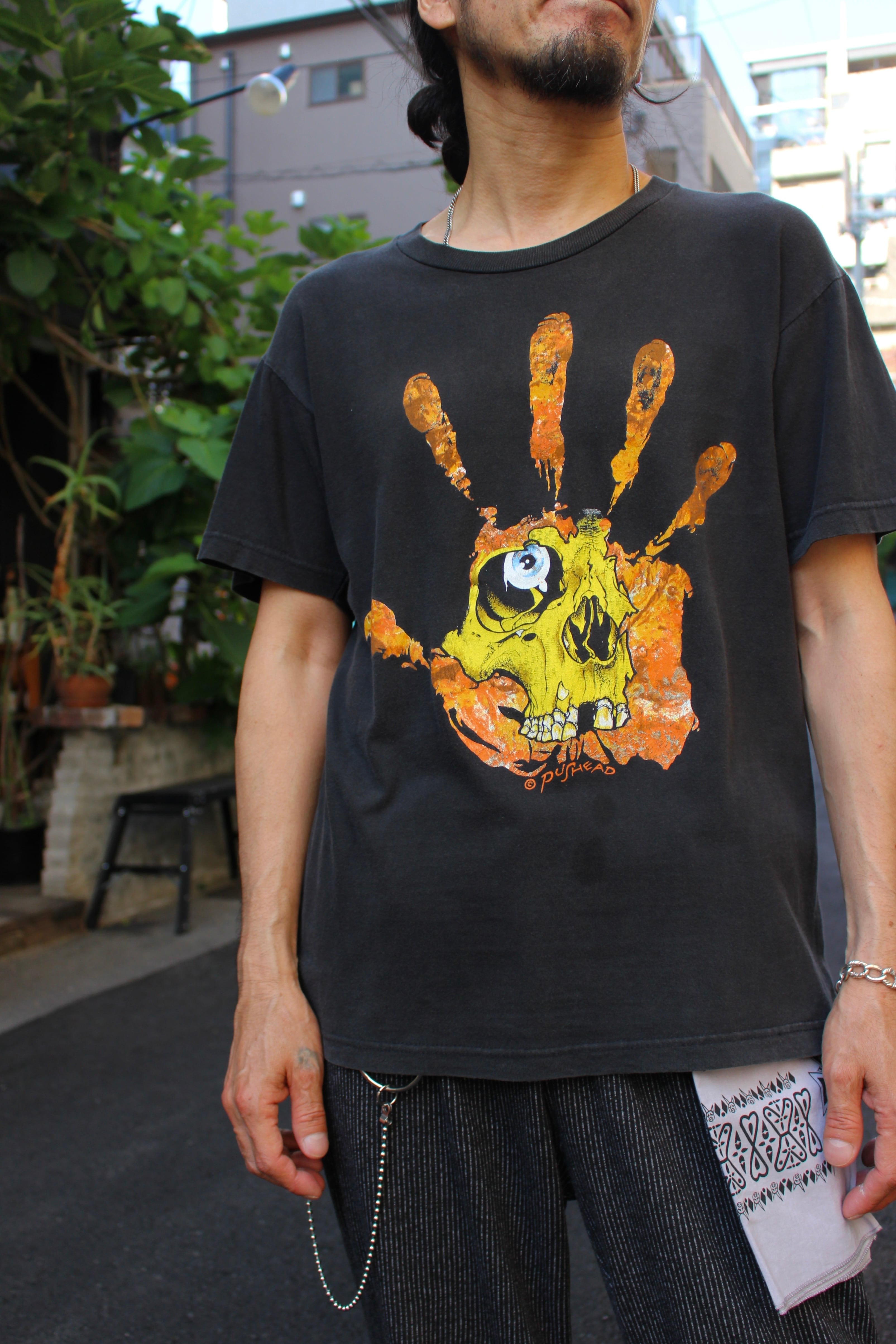 90s' PUSHEAD パスヘッド HAND OF FEAR Tシャツ | BANCA