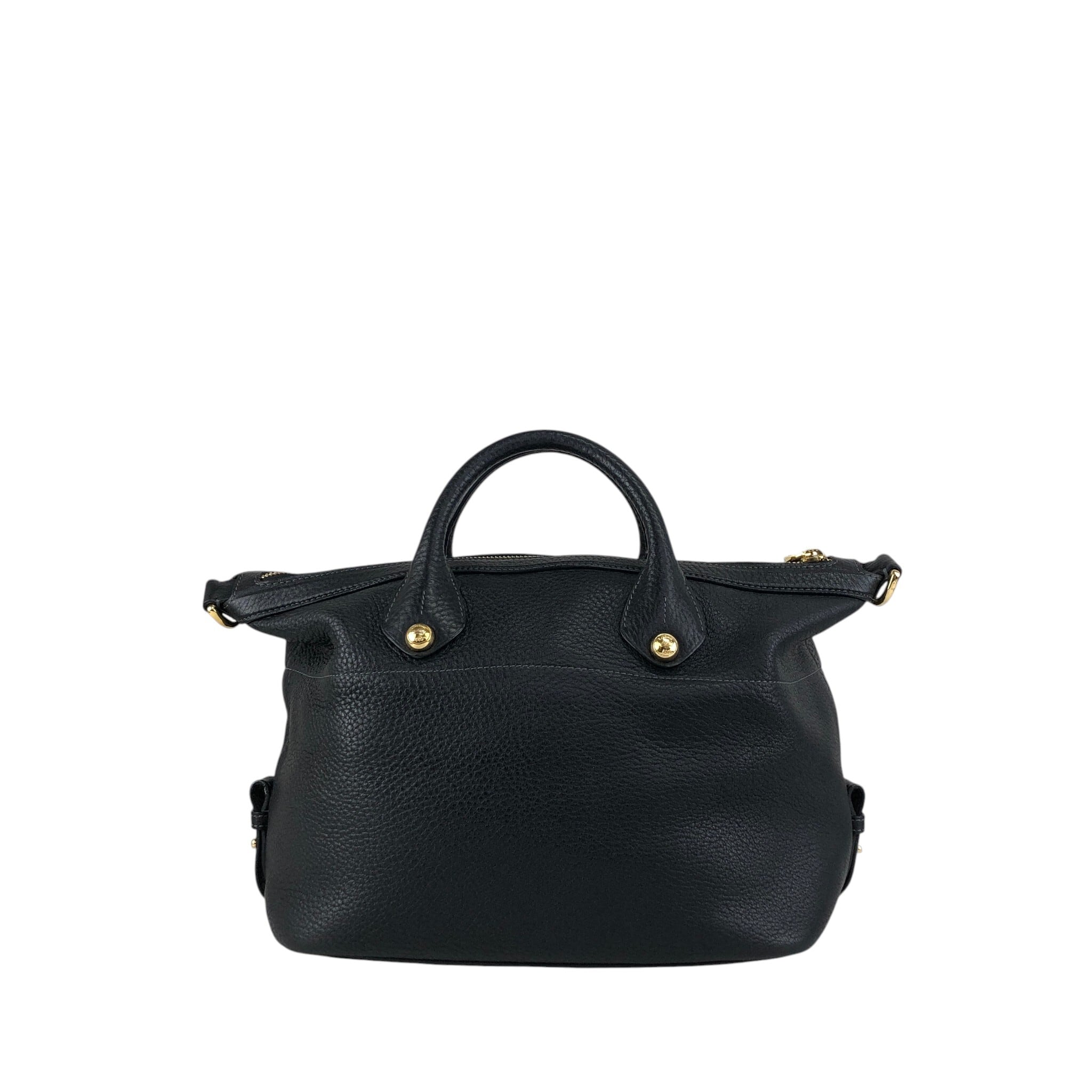 LOEWE ロエベ ショルダーバッグ ブラック アナグラム レザー コンビ