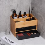 収納 収納ボックス デスクトップ 卓上 引き出し 仕切り付き ジュエリー アロマ ヘアバンド 小物 スキンケア 化粧品 コスメ アクセサリー ナチュラル シンプル ミニマリスト 一人暮らし