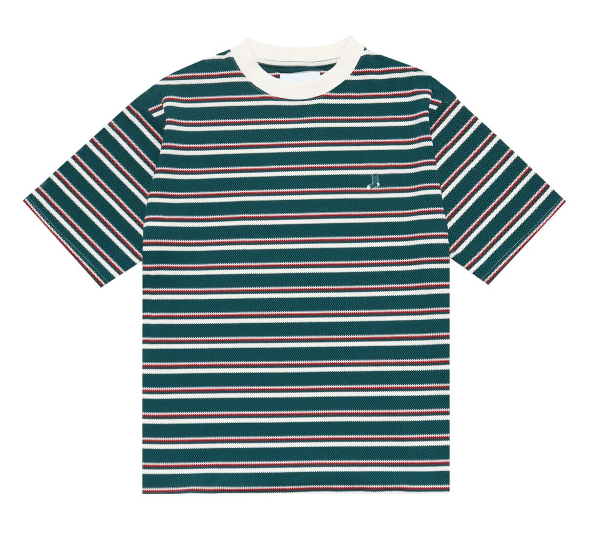 トップス whimsy socks HONEYCOMB BORDER TEE WHIMSY SOCKS / HONEYCOMB BORDER TEE GREEN | SOUTH TREE skateshop