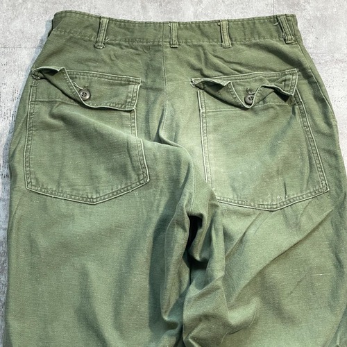 60s アメリカ軍 実物 OG-107 ベイカーパンツ 34/31 詳細写真12