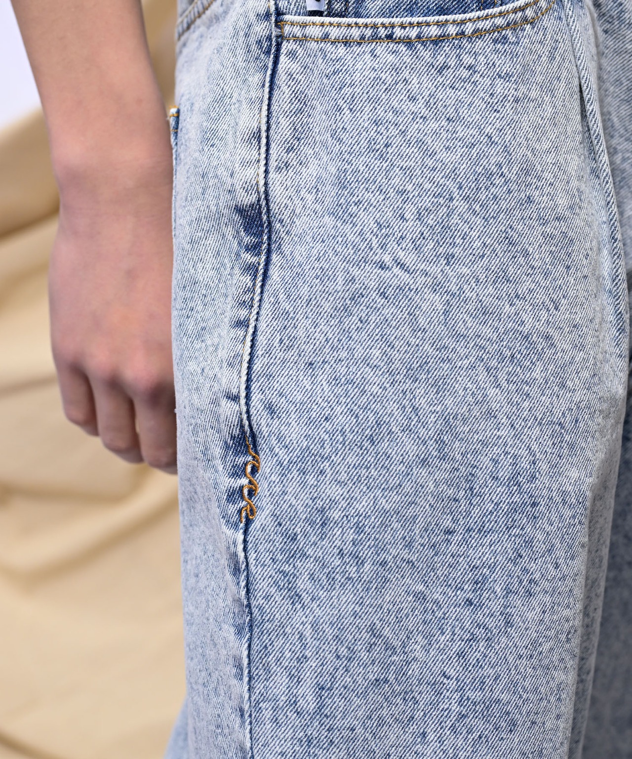 【#Re:room】VINTAGE TUCK WIDE DENIM［REP208］