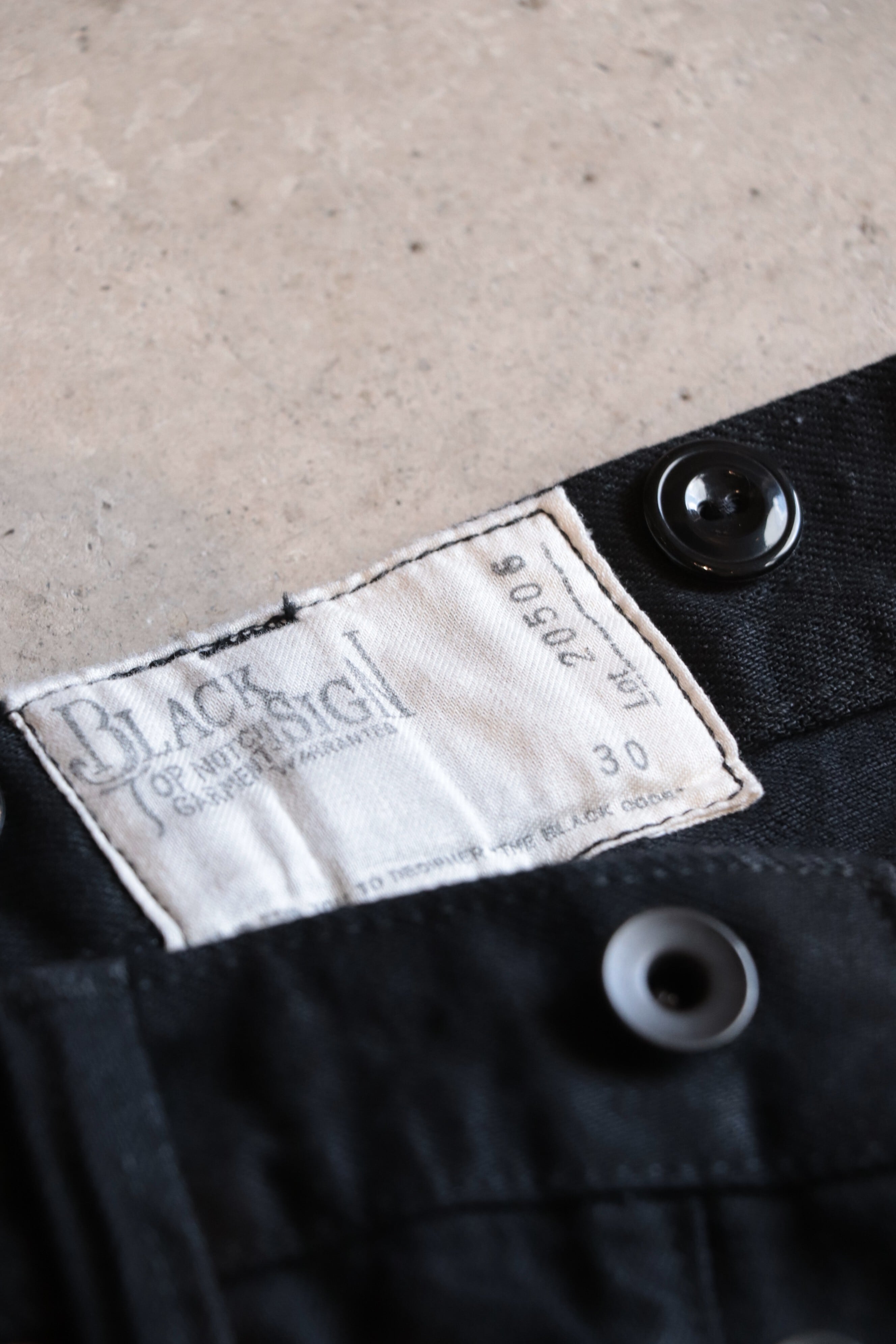 BLACK SIGN/ブラックサイン 15oz Black Denim Vocalion Waist-Overalls