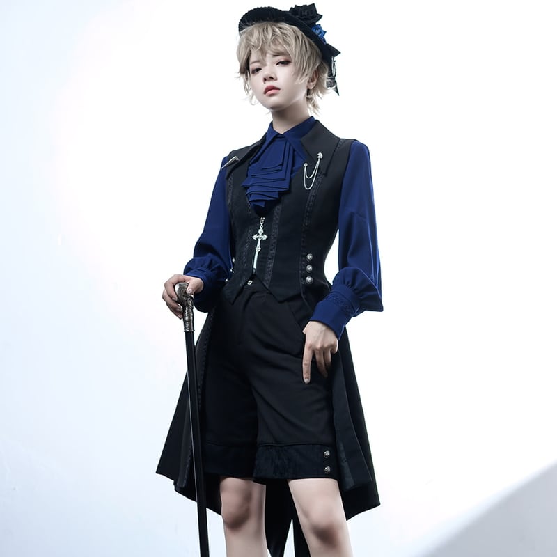 サブカル 服 地雷系 通販 Princess Chronicles オリジナル dark 闇かわいい ハーフパンツ レトロ 麗人 リトルプリンス コンカフェ 舞台衣装 ゴシック