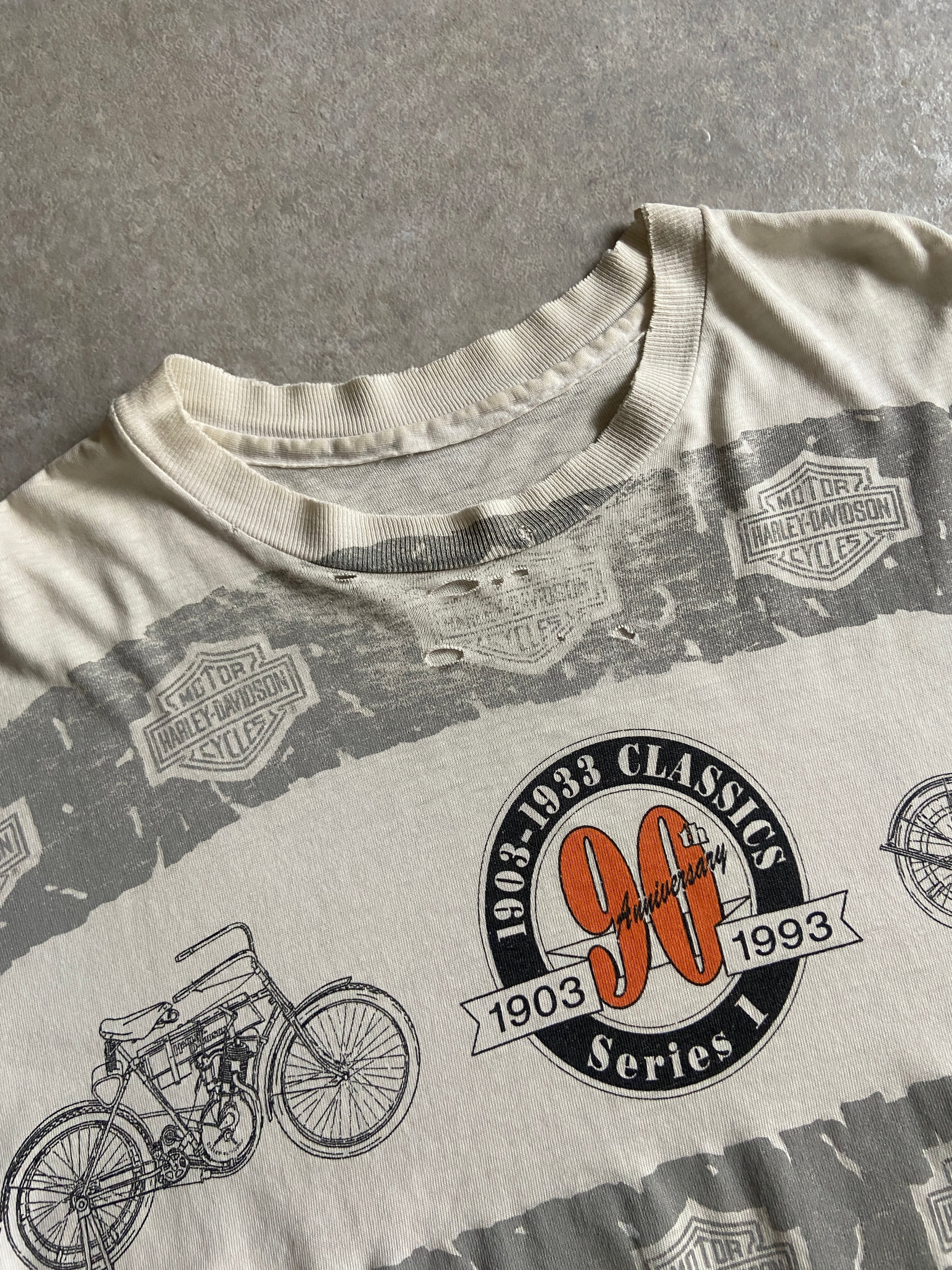 1990s 90th Anniversary Harley Davidson Tee XL位 Made in USA G922