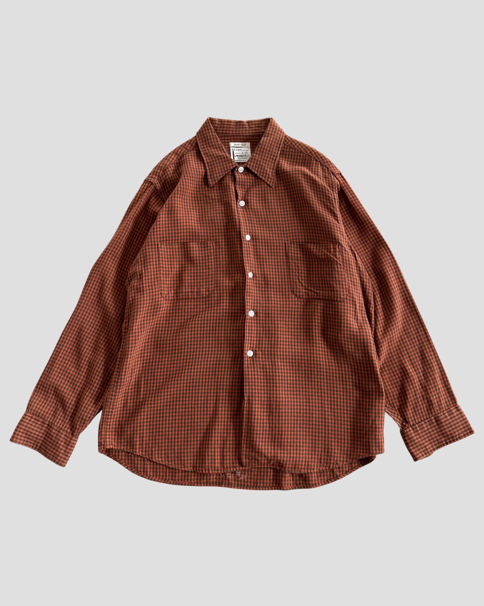 Sears- Vintage 60s L Check Shirt | BEGGARS BANQUET公式通販サイト