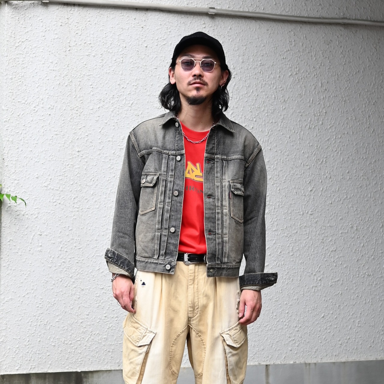 INTERIM / SHABBY VINTAGE  "2ND" SHUTTLE DENIM SIDE PANEL JACKET