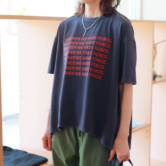 MARGAUX VINTAGE (マルゴーヴィンテージ) TOGETHERl ロゴ パリジェンヌ Tee