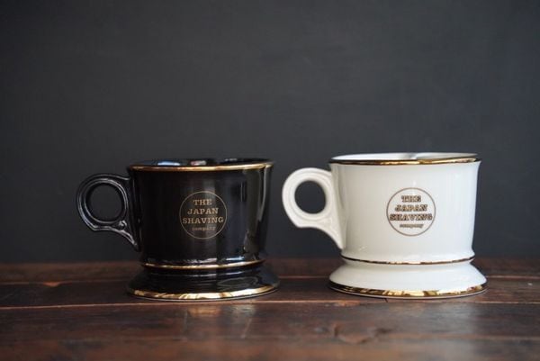 ヴィンテージルック 二層シェービングマグ JAPAN MADE ブラックx