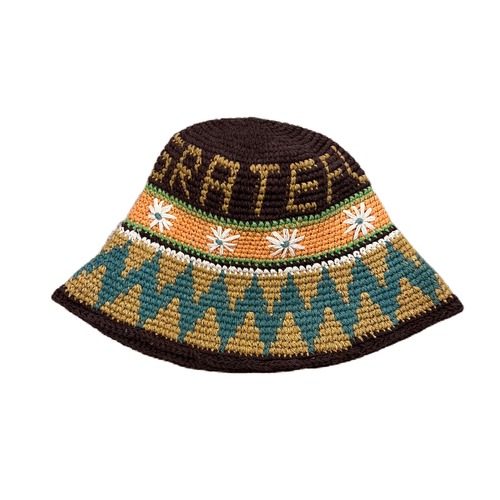 HAVE A GRATEFUL DAY #Crochet Hat Brown