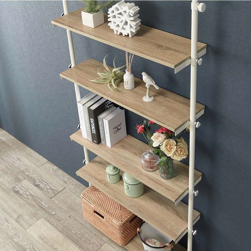 突っ張りラック ラック オープンラック ウッドラック シェルフ 収納棚