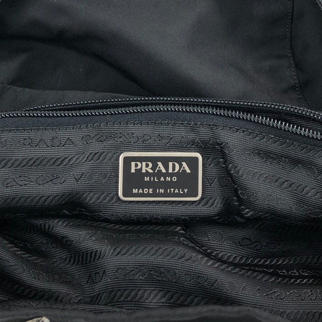 PRADA プラダ バックパック ブラック トライアングルロゴ フロントバックル ナイロン フロントポケット リュック vintage ヴィンテージ オールド 6abvn2