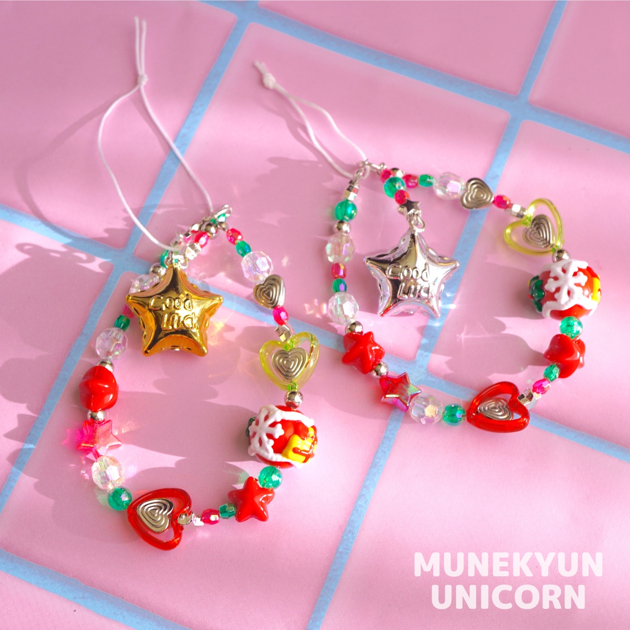 #L045【キット】クリスマス ビーズ オーナメント【2個分】