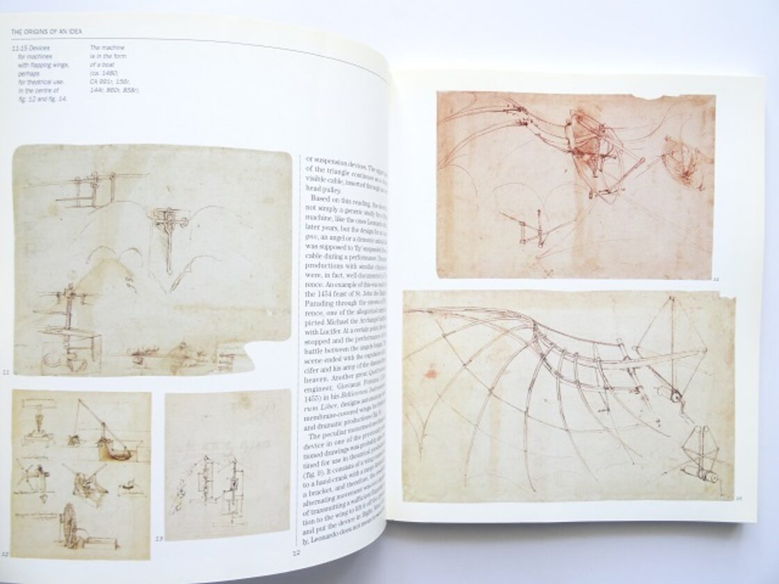 洋書◇レオナルドダヴィンチの航空機 デッサン画集 本 飛行機 写真集 