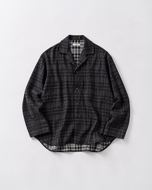 saby LAPEL SHIRTS - Bishu Japan wool Plaid FAB - BLOCK CHECK