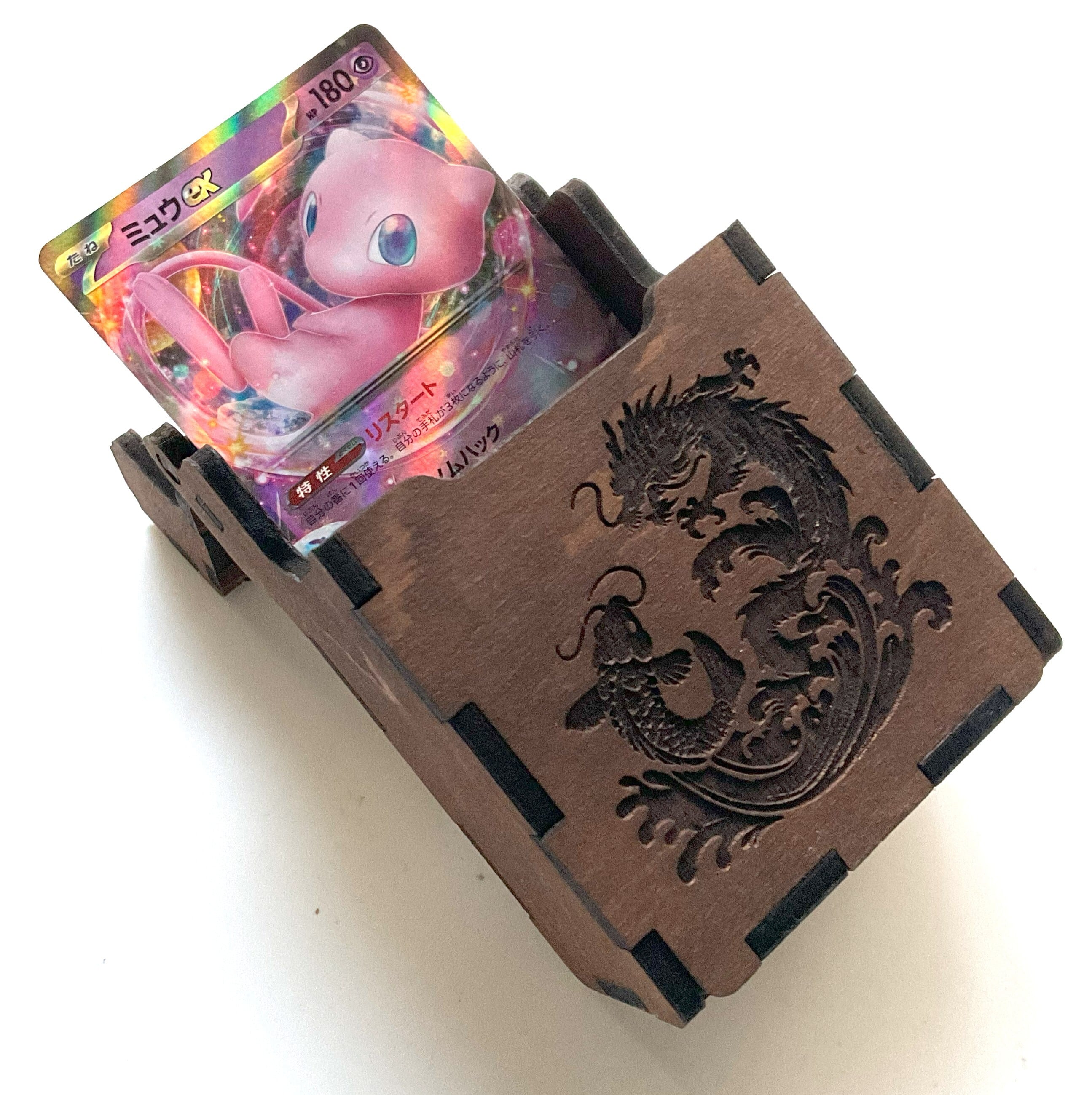 トレーディングカード/カード入れ木製BOX【鯉から龍へ】※カードは付属しません/木箱のみ販売