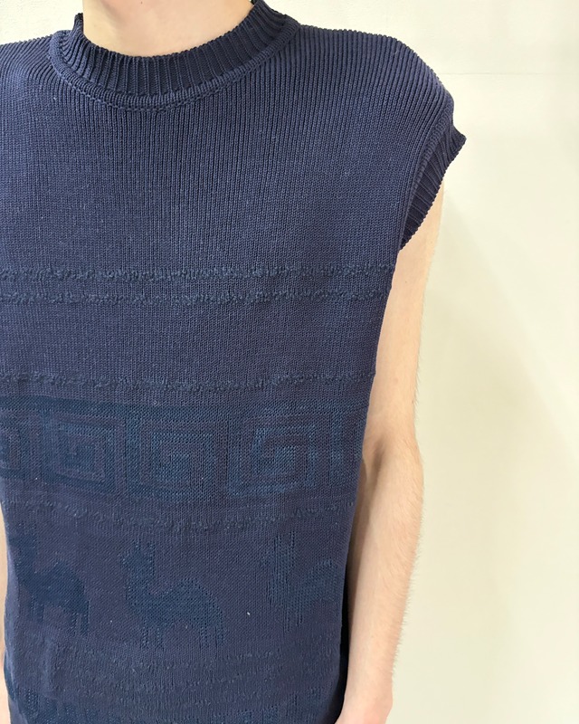 【DIRK BIKKENBERGS】nordic pattern knit vest