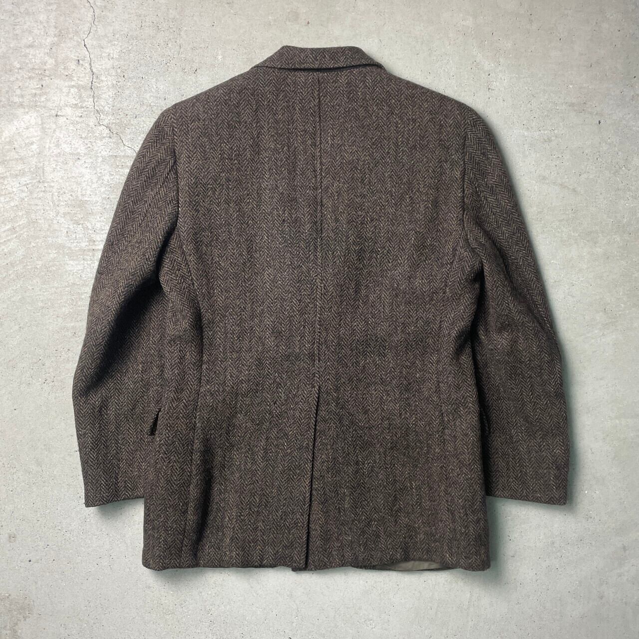 80年代 USA製 HARRIS TWEED ハリスツイード ウールテーラード