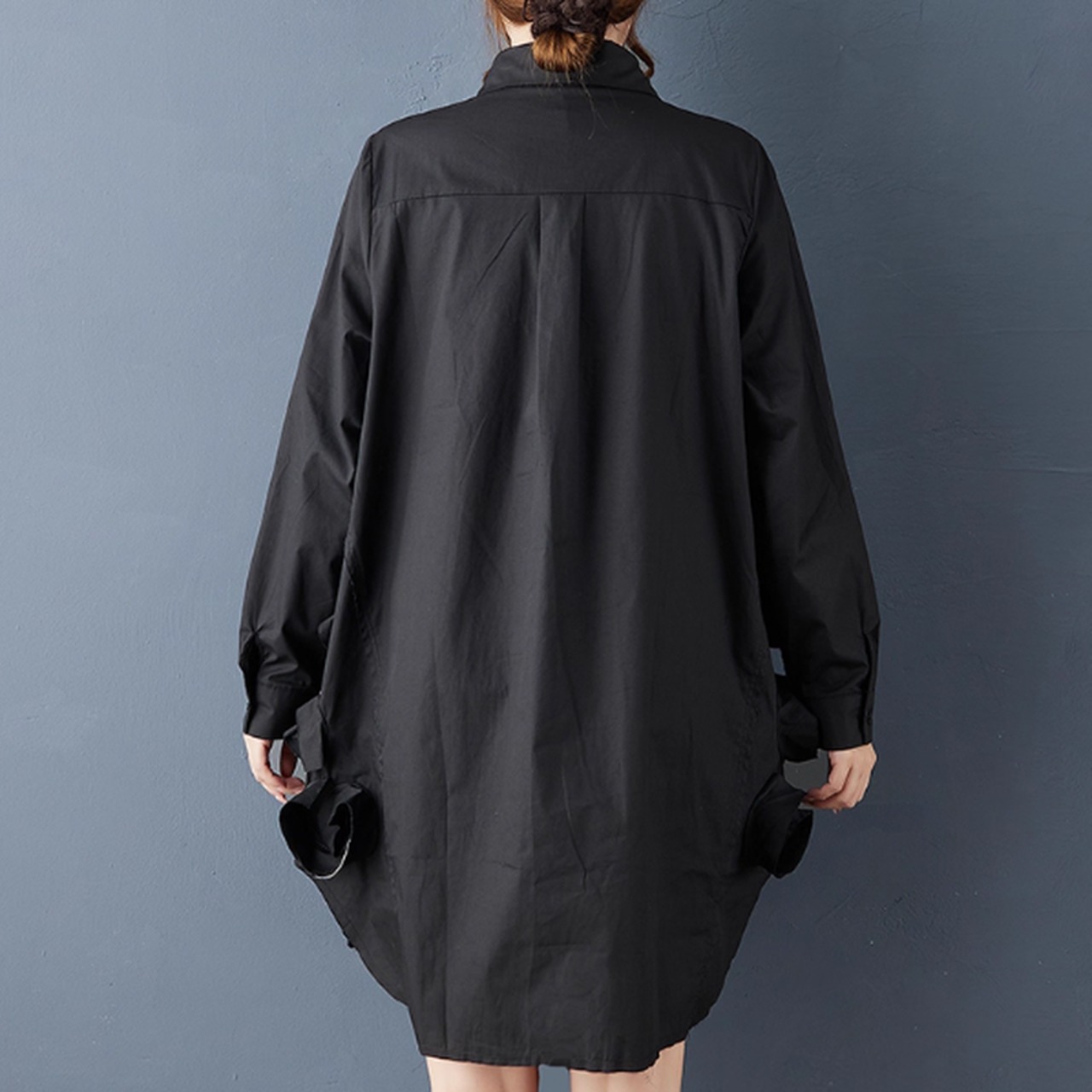 立体フラワー オーバーサイズ シャツ 00241