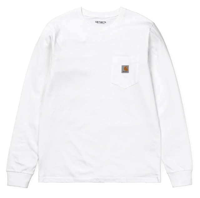Carhartt (カーハート) L/S BOOK STATE T-SHIRT - White / Black  SIZE L