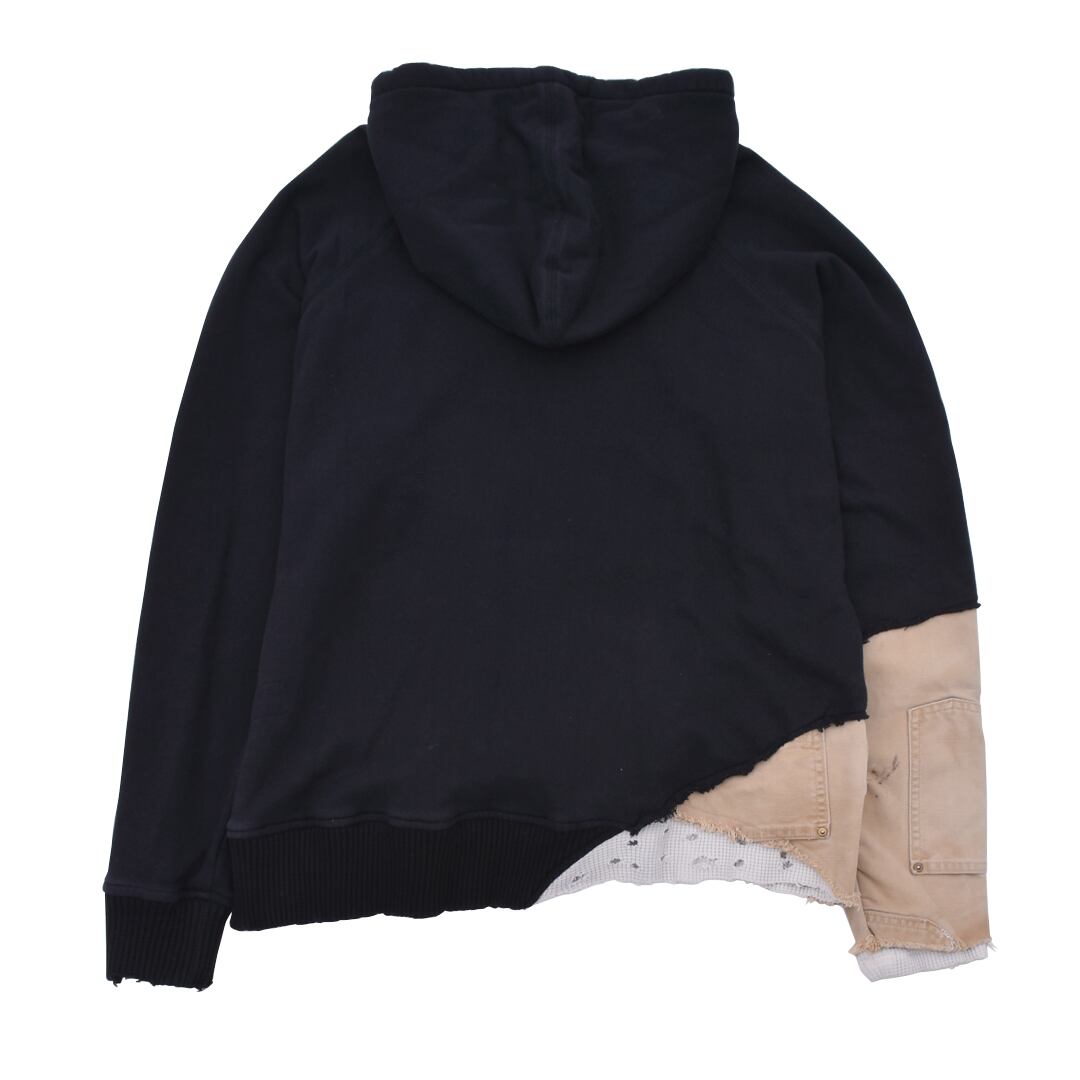 GREG LAUREN】 BLACK FRAGMENT HOODIE (BLACK) | AYIN