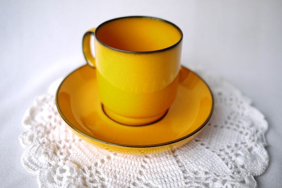 Thomasトーマス Scandicコーヒーカップ&ソーサー 黄色