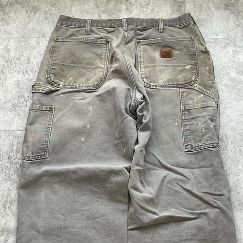 グレー ダブルニー Carhartt B136 GVL 32×32 詳細写真3