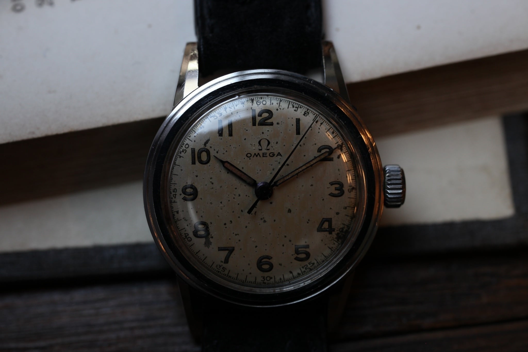 OMEGA】オメガ 1940's ミリタリーウォッチ ステップベゼル OMEGA】オメガ 1940's ミリタリーウォッチ ステップベゼル