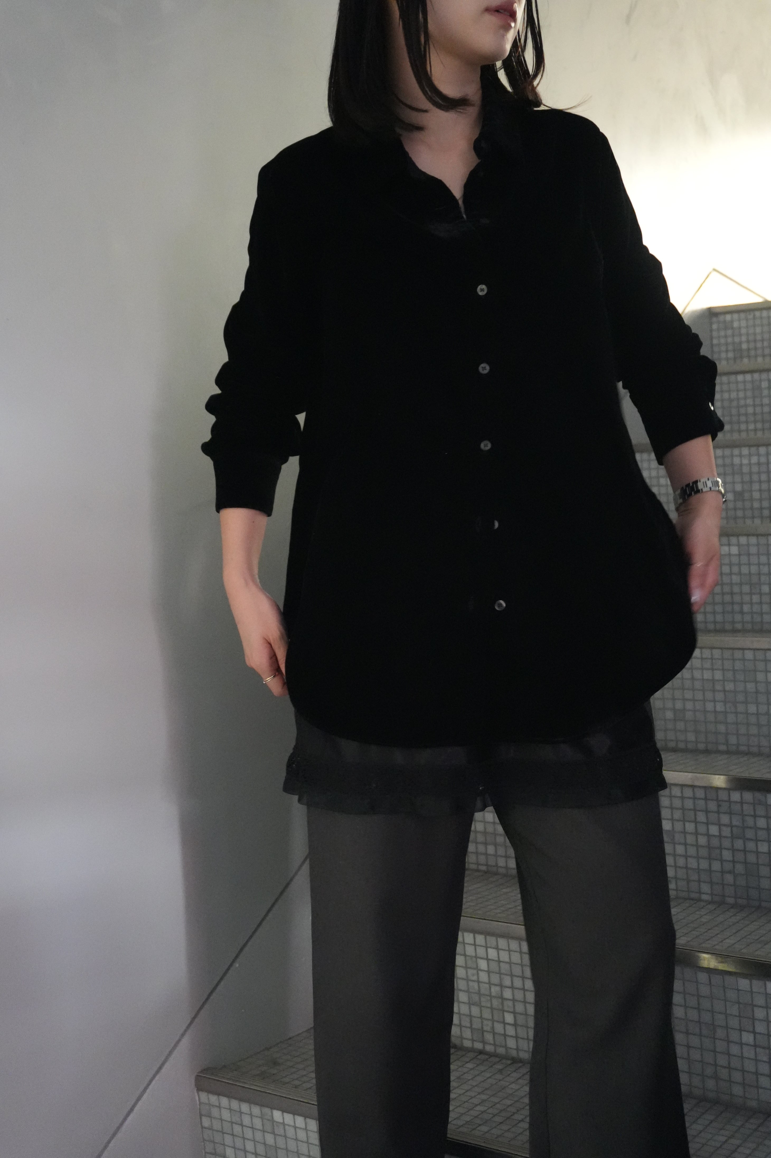 used GAP velours shirt