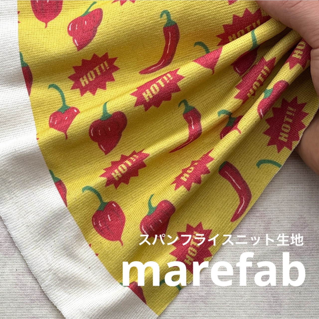 ★TB769◆1m◆スパンフライスニット生地◆マレファブ◆香辛料