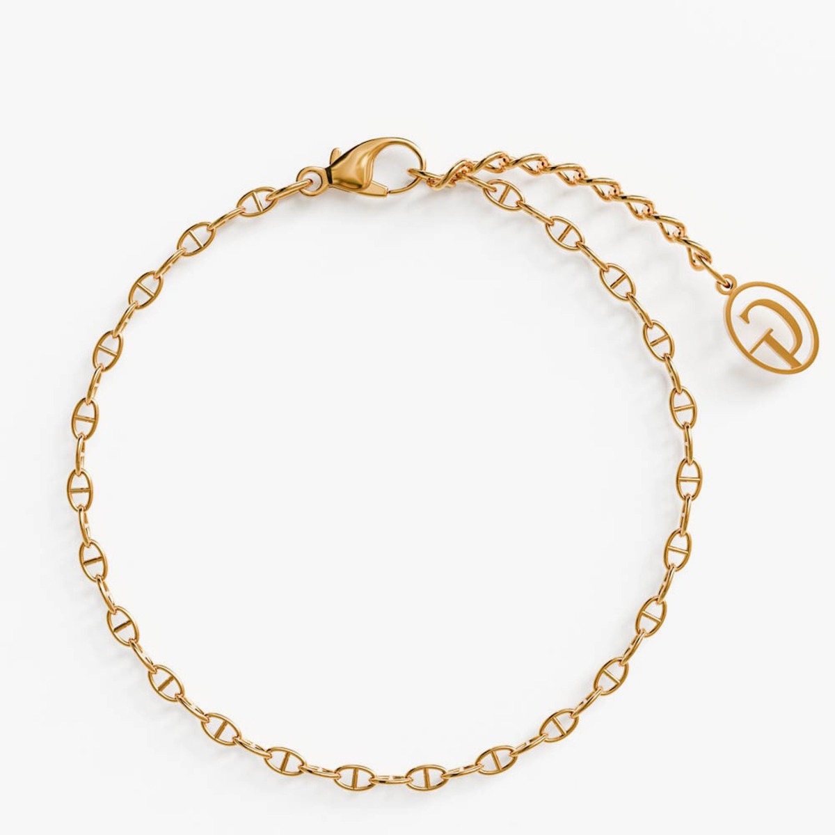 fine anchor bracelet (gold) #b62 | garcia