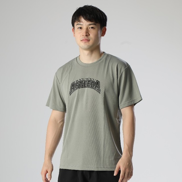 【男女兼用】ドライTシャツ  練習着・普段使いに! 吸水性抜群! 琉球アスティーダTシャツ(ロゴ・ライトグレー)0021