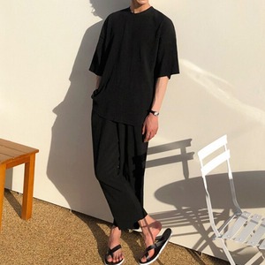 サマーリブブラックスーツパンツ（別売りでセットアップのTシャツあり）　MT0080455