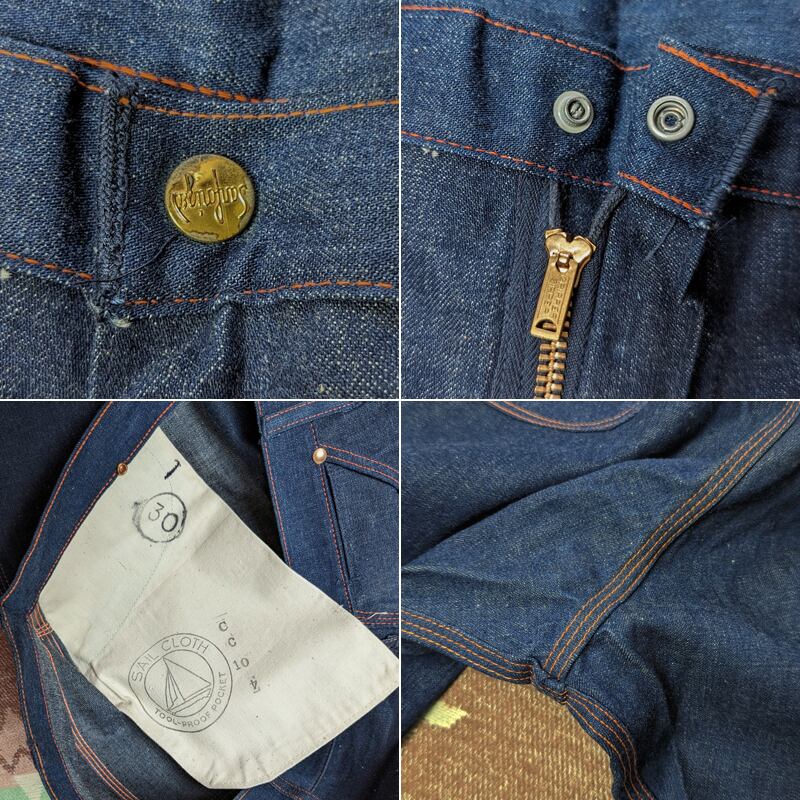 50s Sanforized Denim Work Pants (W36) DEAD-STOCK | Wonder 50s Sanforized Denim Work Pants (W36) DEAD-STOCK | Wonder