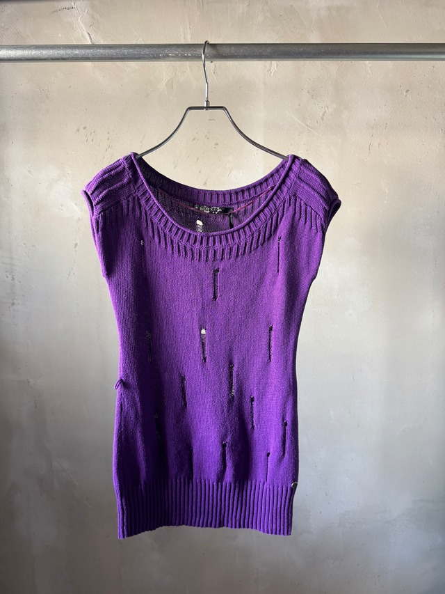 GUESS off shoulder purple top(Bill vintage)
